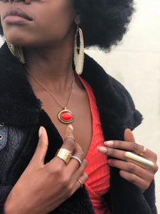 Red Pendant Necklace