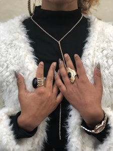 Gold and Black Stone Ring
