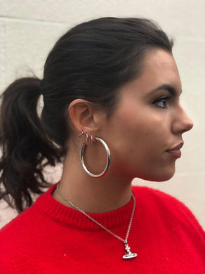 Silver Hoops 5mm