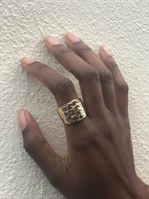 Gold Crease Ring
